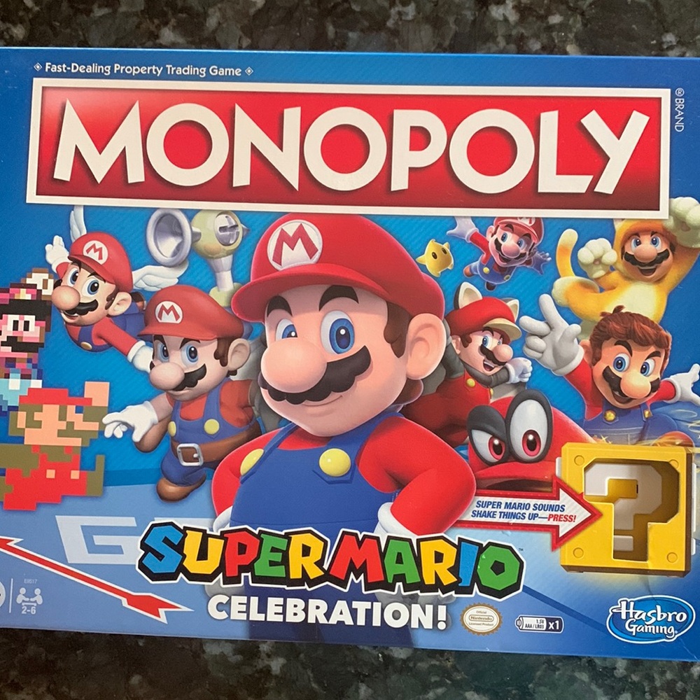 SUPER MARIO MONOPOLY / GAME GREAT CONDITION/
